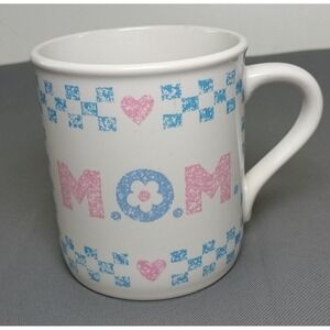 Vintage 1985 MOM Mug‎ Cup  Hallmark Ceramic White Retro 80s